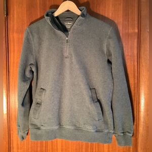 LL Bean Mens Heavyweight QuarterZip Sweatshirt